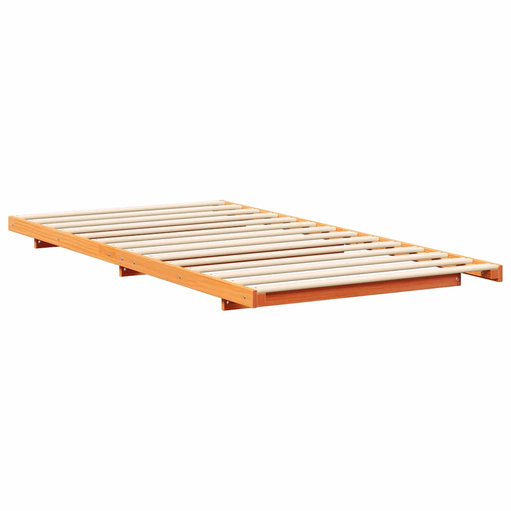Bedframe Wasbruin 90 x 190 cm Massief grenenhout is nu te koop bij PeponiXL, paradijselijk wonen!