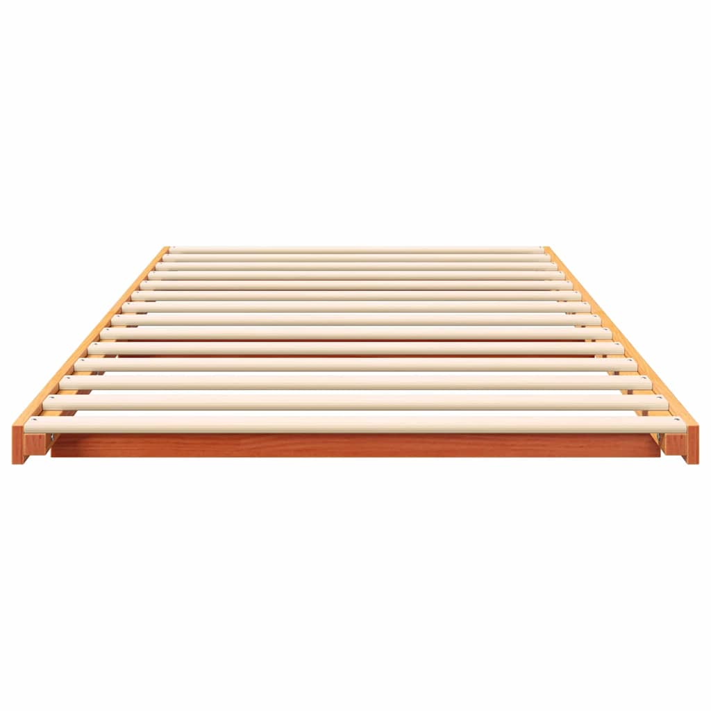 Bedframe Wasbruin 90 x 190 cm Massief grenenhout is nu te koop bij PeponiXL, paradijselijk wonen!