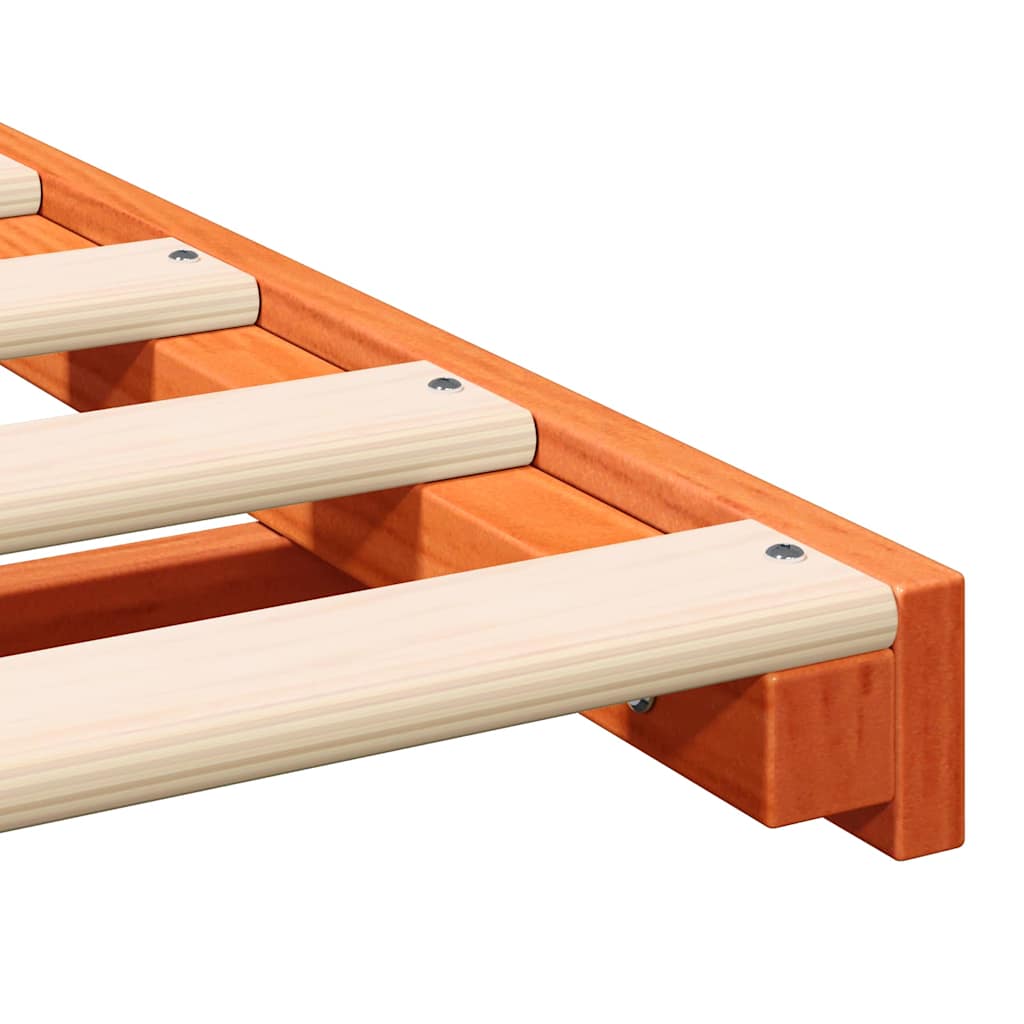 Bedframe Wasbruin 75 x 190 cm Massief grenenhout is nu te koop bij PeponiXL, paradijselijk wonen!