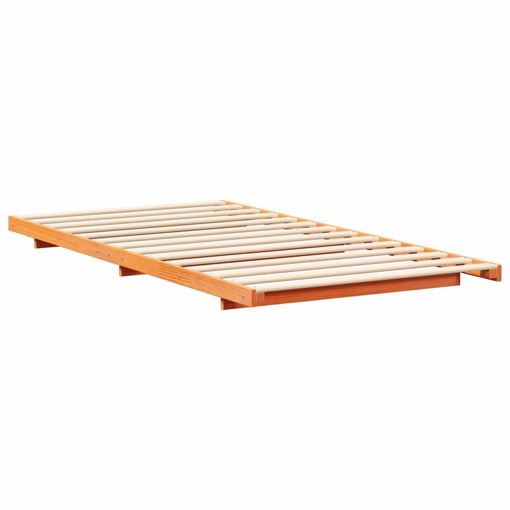 Bedframe Wasbruin 75 x 190 cm Massief grenenhout is nu te koop bij PeponiXL, paradijselijk wonen!