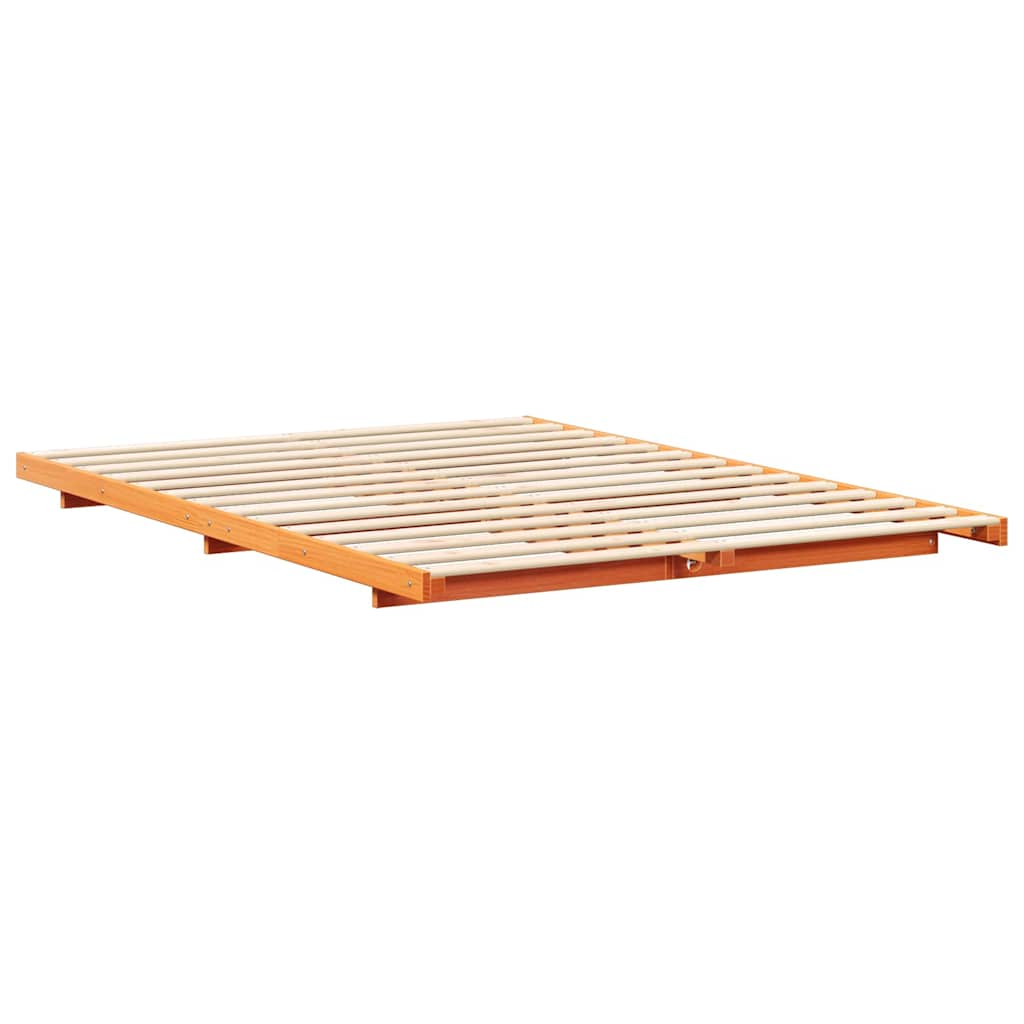 Bedframe Wasbruin 140 x 210 cm Massief grenenhout is nu te koop bij PeponiXL, paradijselijk wonen!