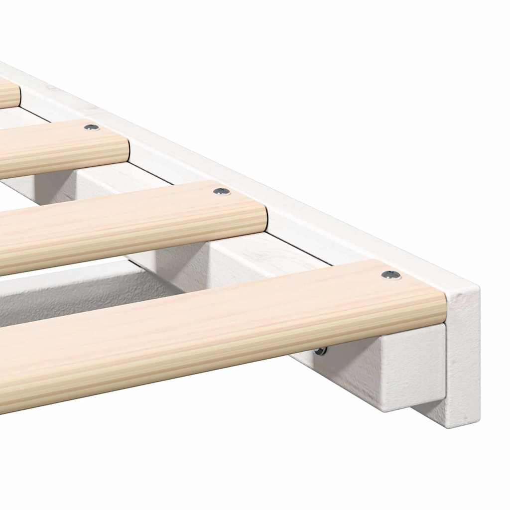 Bedframe Wit 160 x 210 cm Massief grenenhout is nu te koop bij PeponiXL, paradijselijk wonen!
