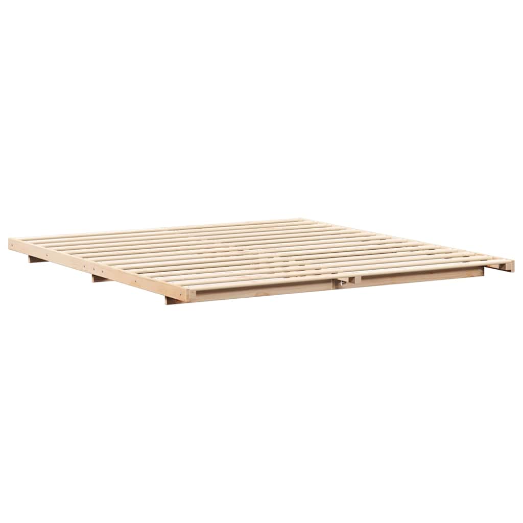Bedframe Bruin 180 x 210 cm Massief grenenhout is nu te koop bij PeponiXL, paradijselijk wonen!