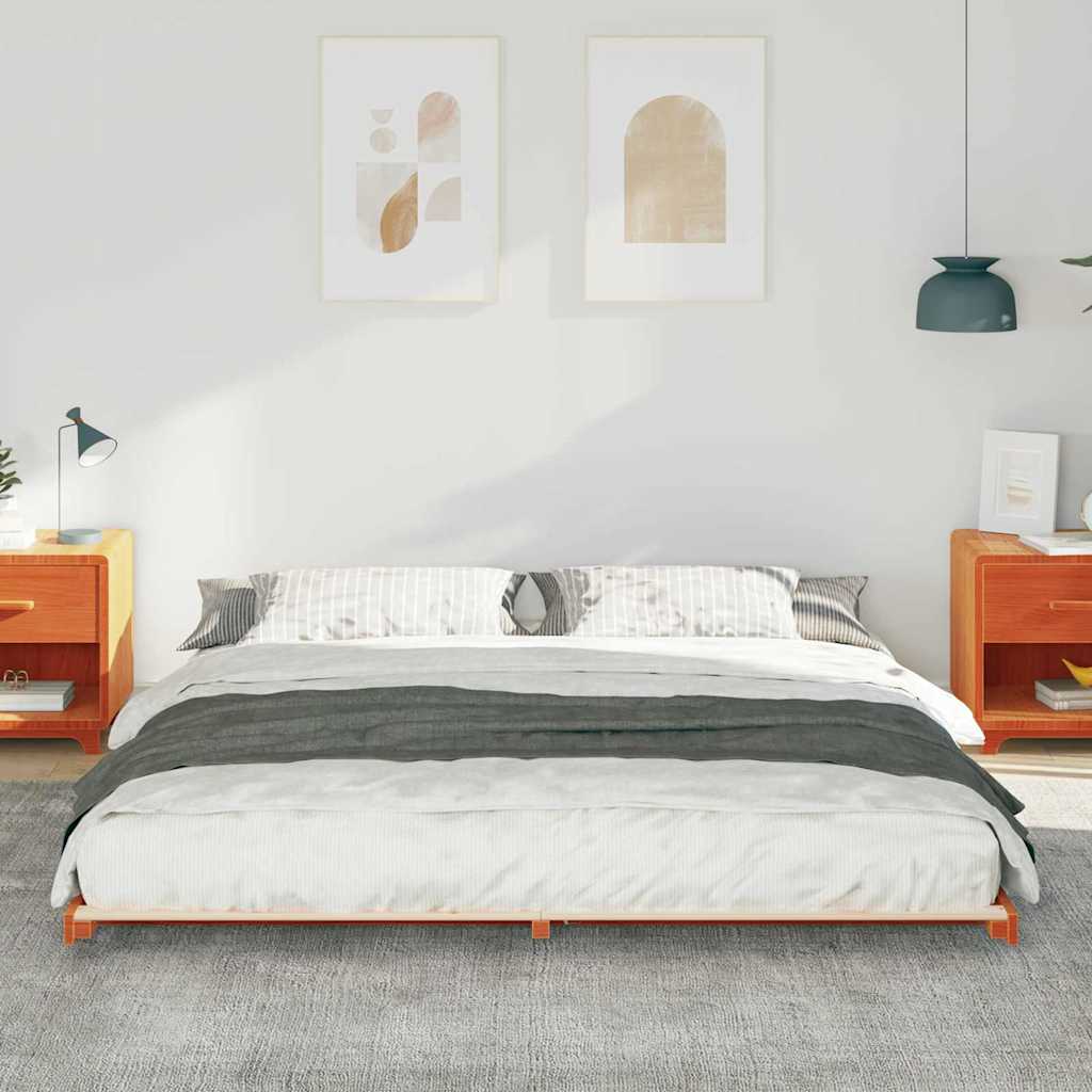 Bedframe Wasbruin 180 x 210 cm Massief grenenhout is nu te koop bij PeponiXL, paradijselijk wonen!