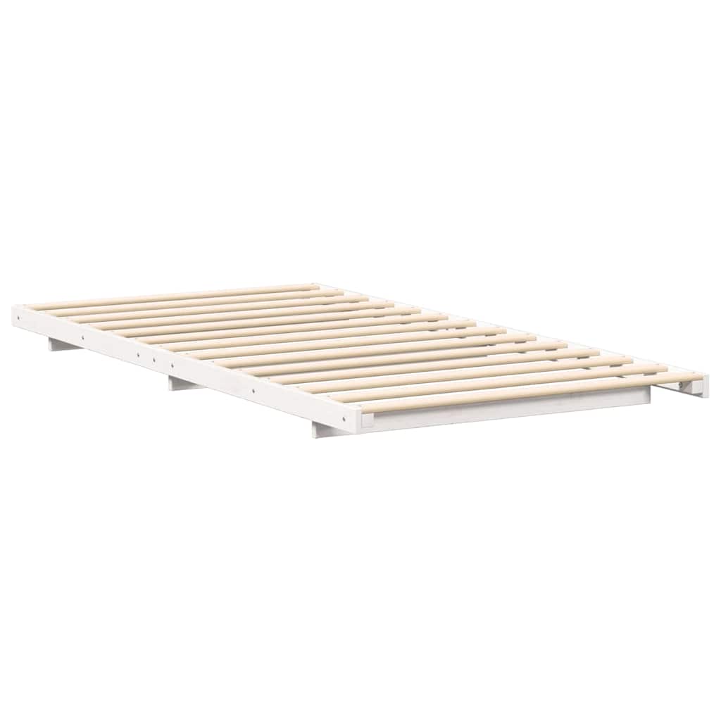 Bedframe Wit 80 x 220 cm Massief grenenhout is nu te koop bij PeponiXL, paradijselijk wonen!