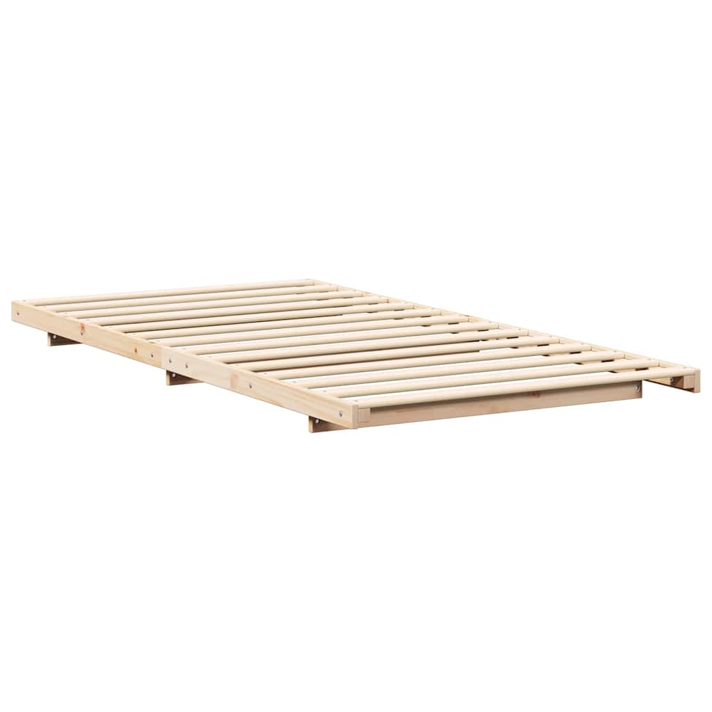 Bedframe Bruin 90 x 220 cm Massief grenenhout is nu te koop bij PeponiXL, paradijselijk wonen!