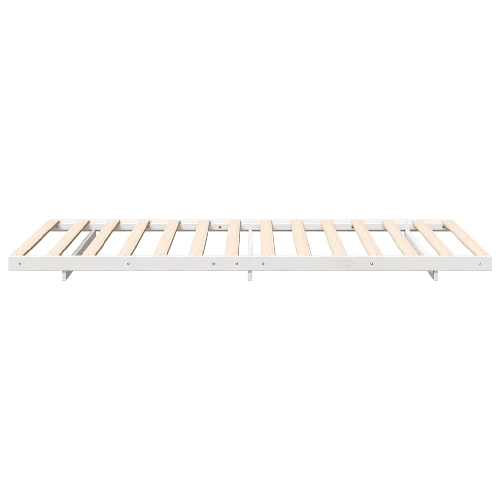 Bedframe Wit 90 x 220 cm Massief grenenhout is nu te koop bij PeponiXL, paradijselijk wonen!