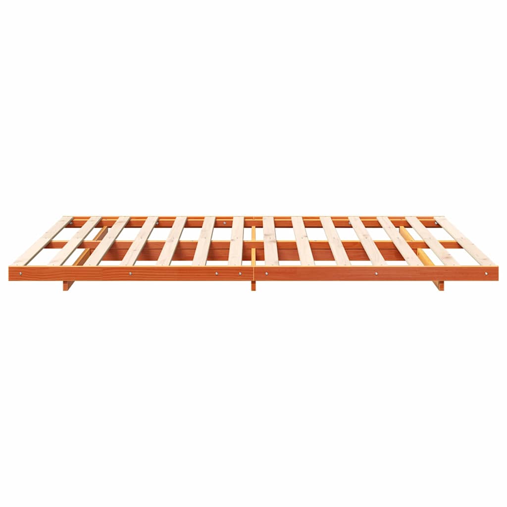 Bedframe Wasbruin 140 x 220 cm Massief grenenhout is nu te koop bij PeponiXL, paradijselijk wonen!