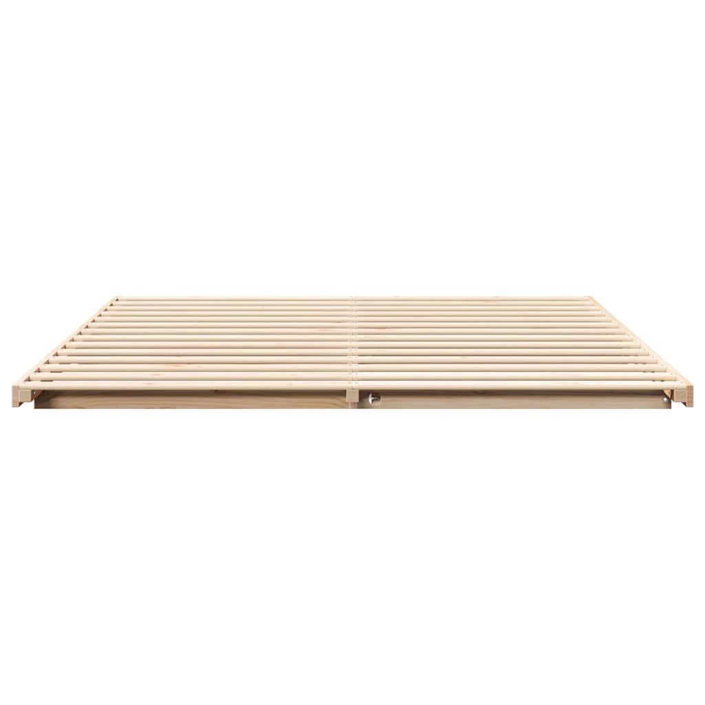 Bedframe Bruin 180 x 220 cm Massief grenenhout is nu te koop bij PeponiXL, paradijselijk wonen!