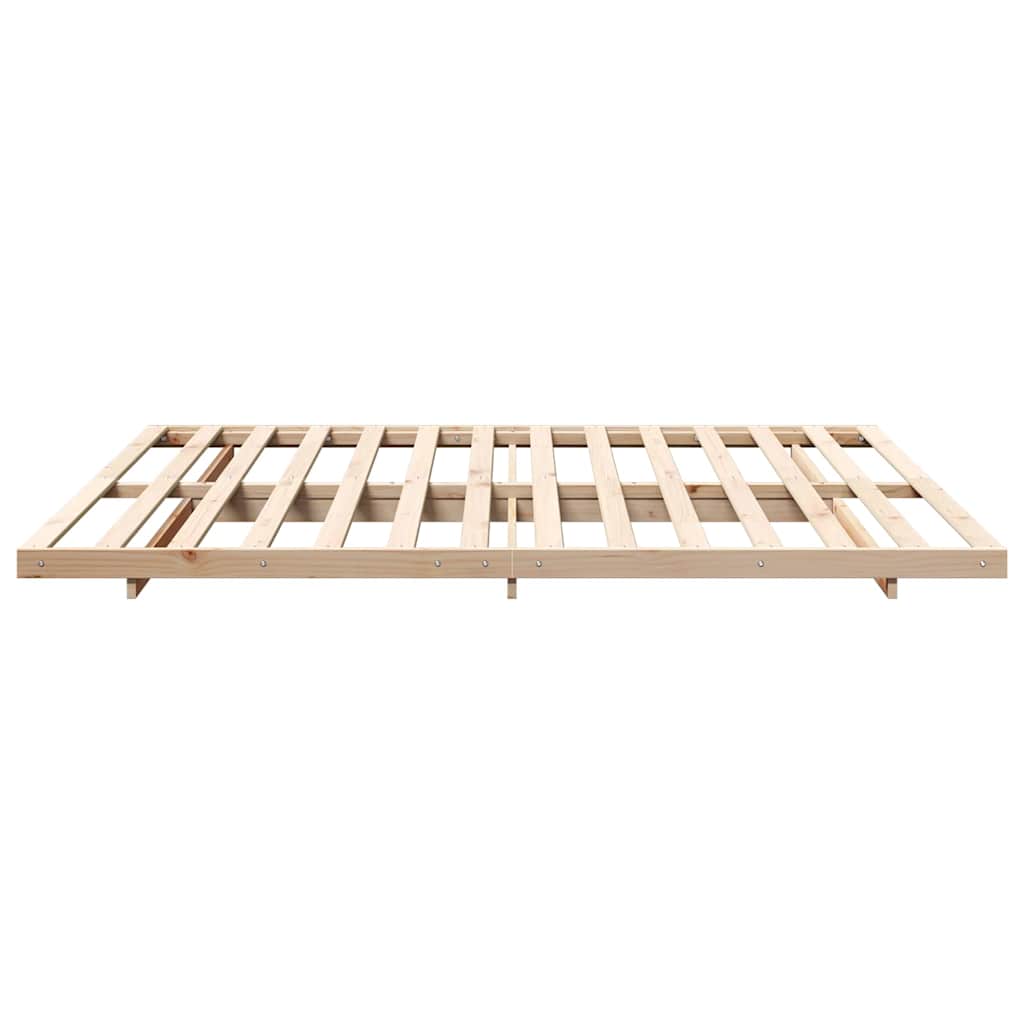 Bedframe Bruin 180 x 220 cm Massief grenenhout is nu te koop bij PeponiXL, paradijselijk wonen!