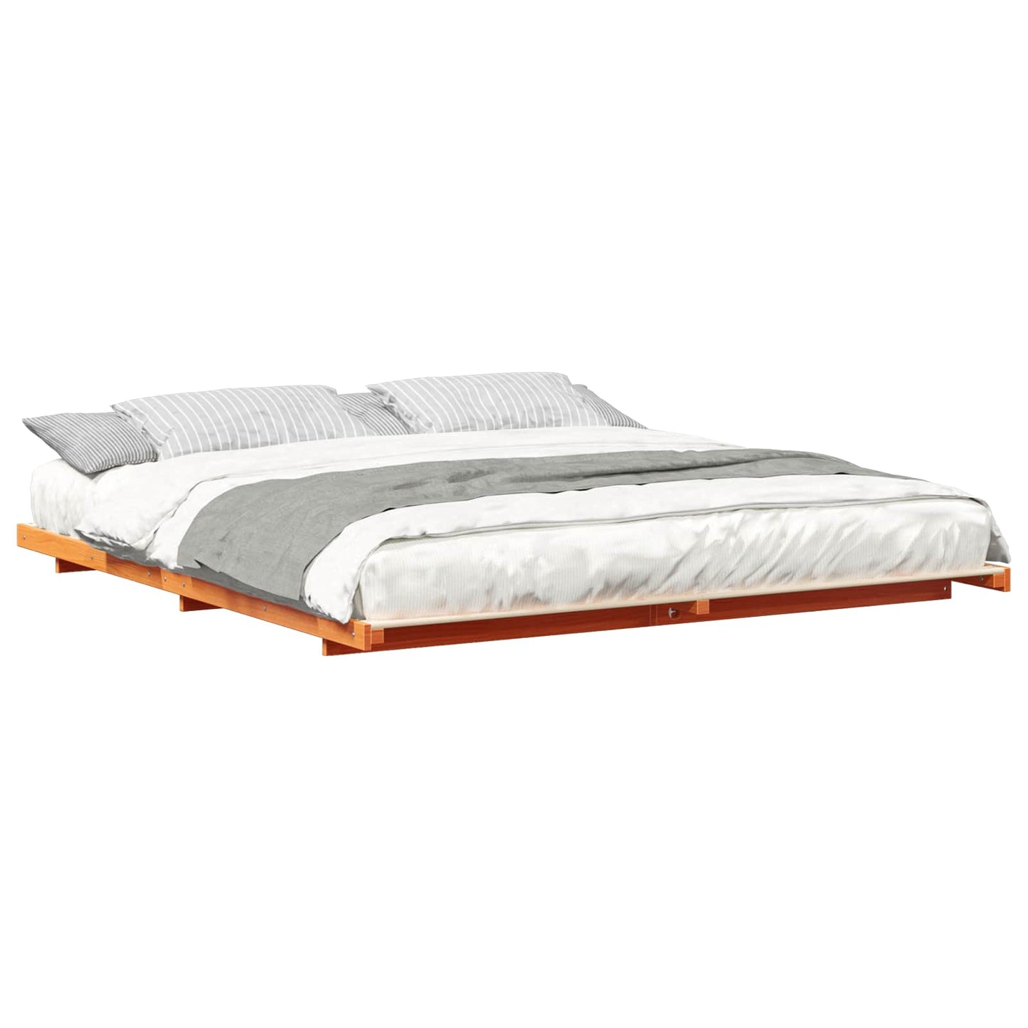 Bedframe Wasbruin 180 x 220 cm Massief grenenhout is nu te koop bij PeponiXL, paradijselijk wonen!