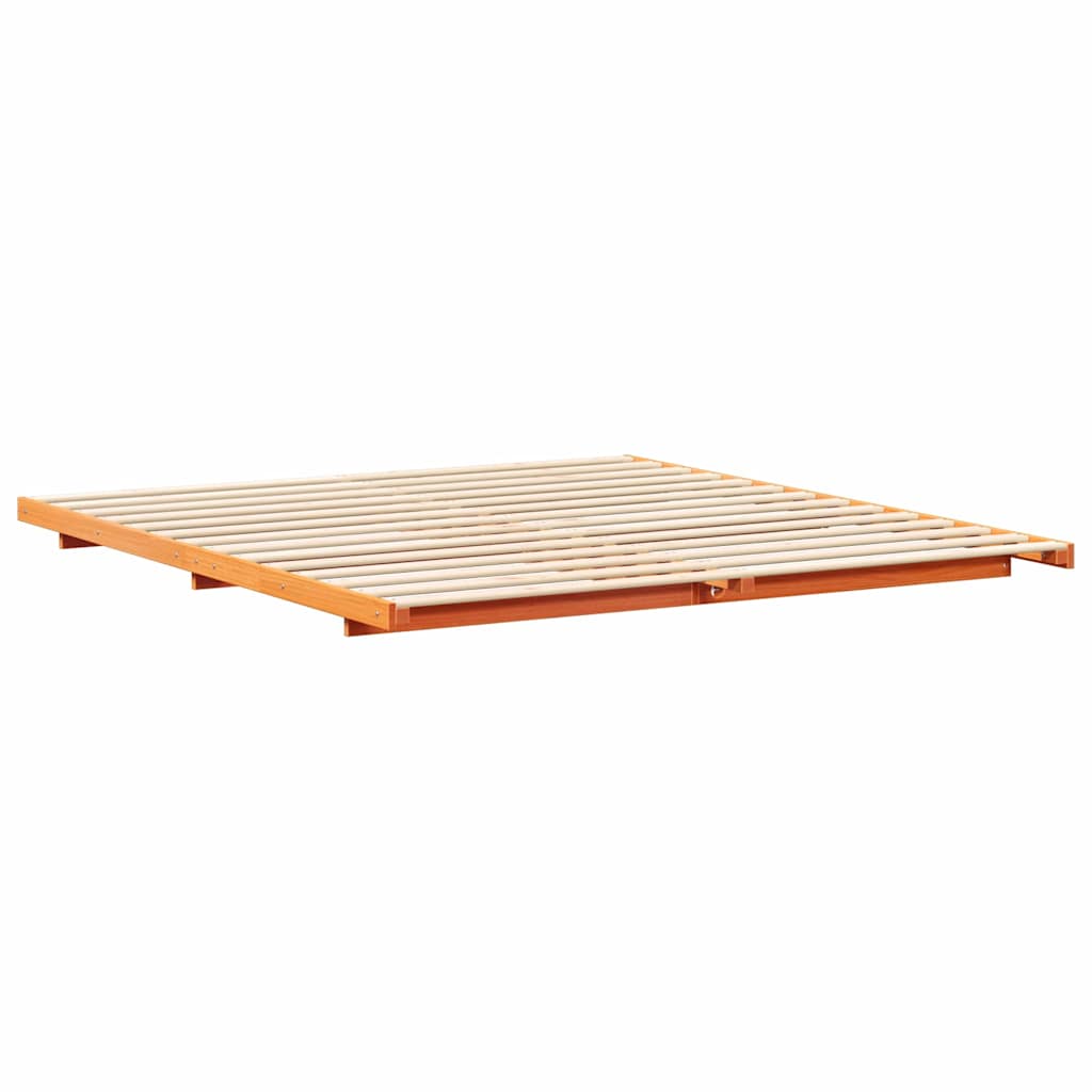 Bedframe Wasbruin 180 x 220 cm Massief grenenhout is nu te koop bij PeponiXL, paradijselijk wonen!