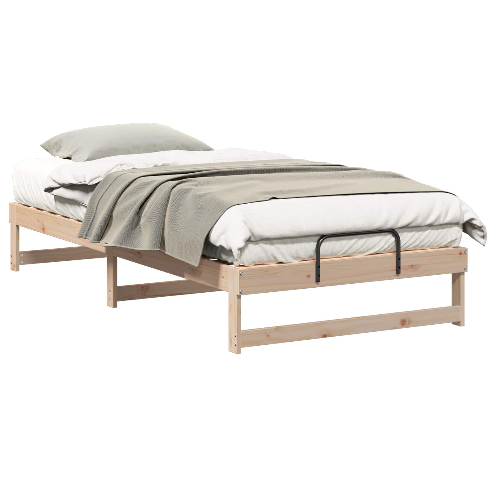 Bedframe Bruin 100 x 200 cm Massief grenenhout is nu te koop bij PeponiXL, paradijselijk wonen!