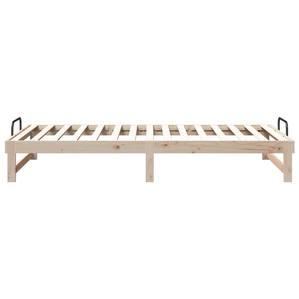 Bedframe Bruin 100 x 200 cm Massief grenenhout is nu te koop bij PeponiXL, paradijselijk wonen!