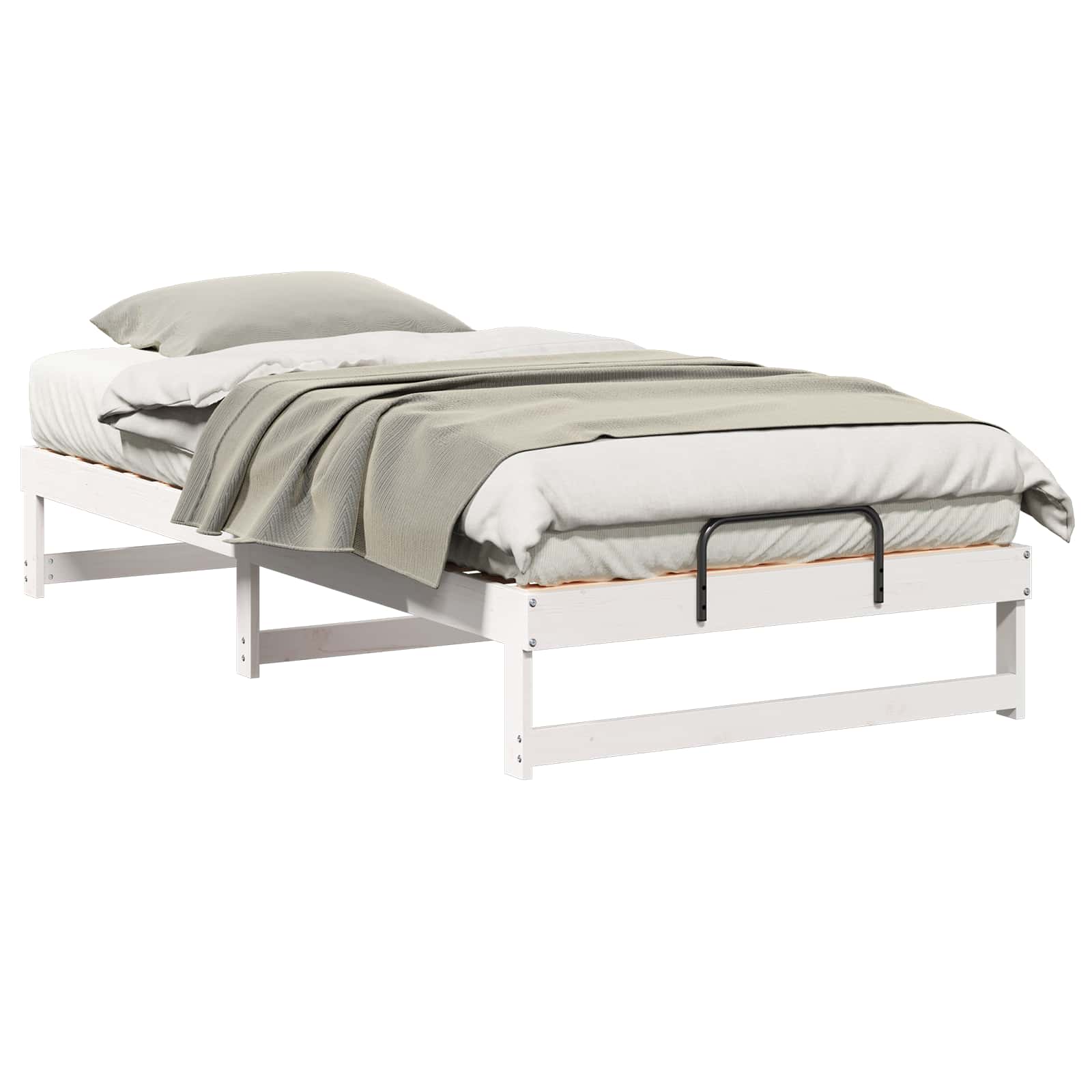 Bedframe Wit 100 x 200 cm Massief grenenhout is nu te koop bij PeponiXL, paradijselijk wonen!