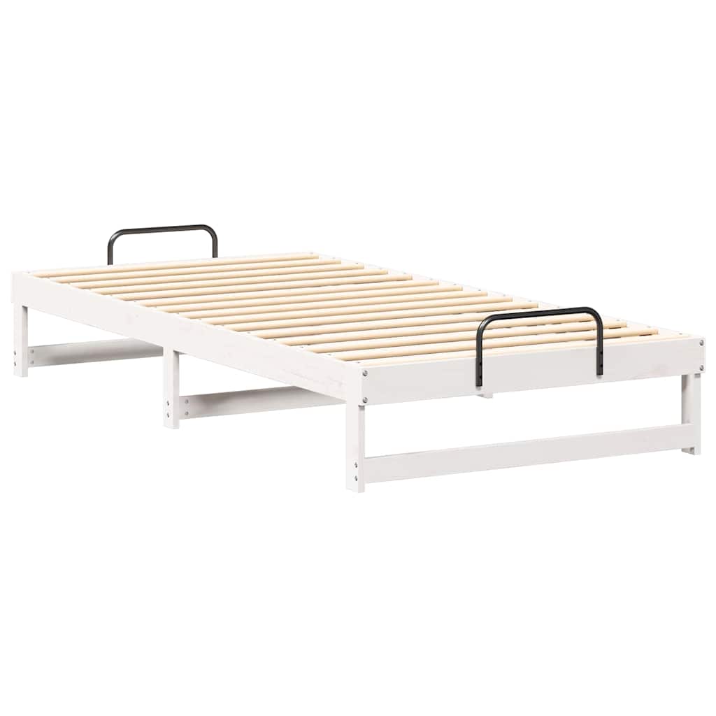 Bedframe Wit 100 x 200 cm Massief grenenhout is nu te koop bij PeponiXL, paradijselijk wonen!