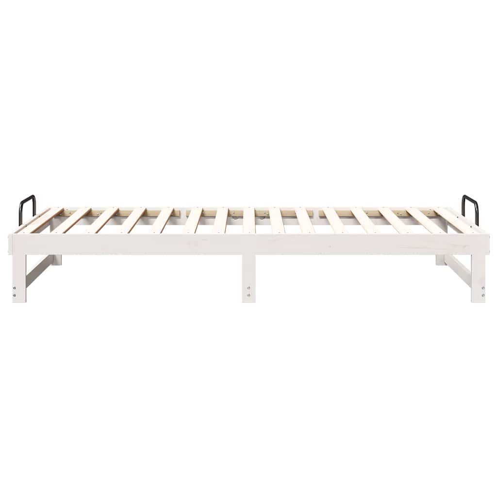 Bedframe Wit 100 x 200 cm Massief grenenhout is nu te koop bij PeponiXL, paradijselijk wonen!