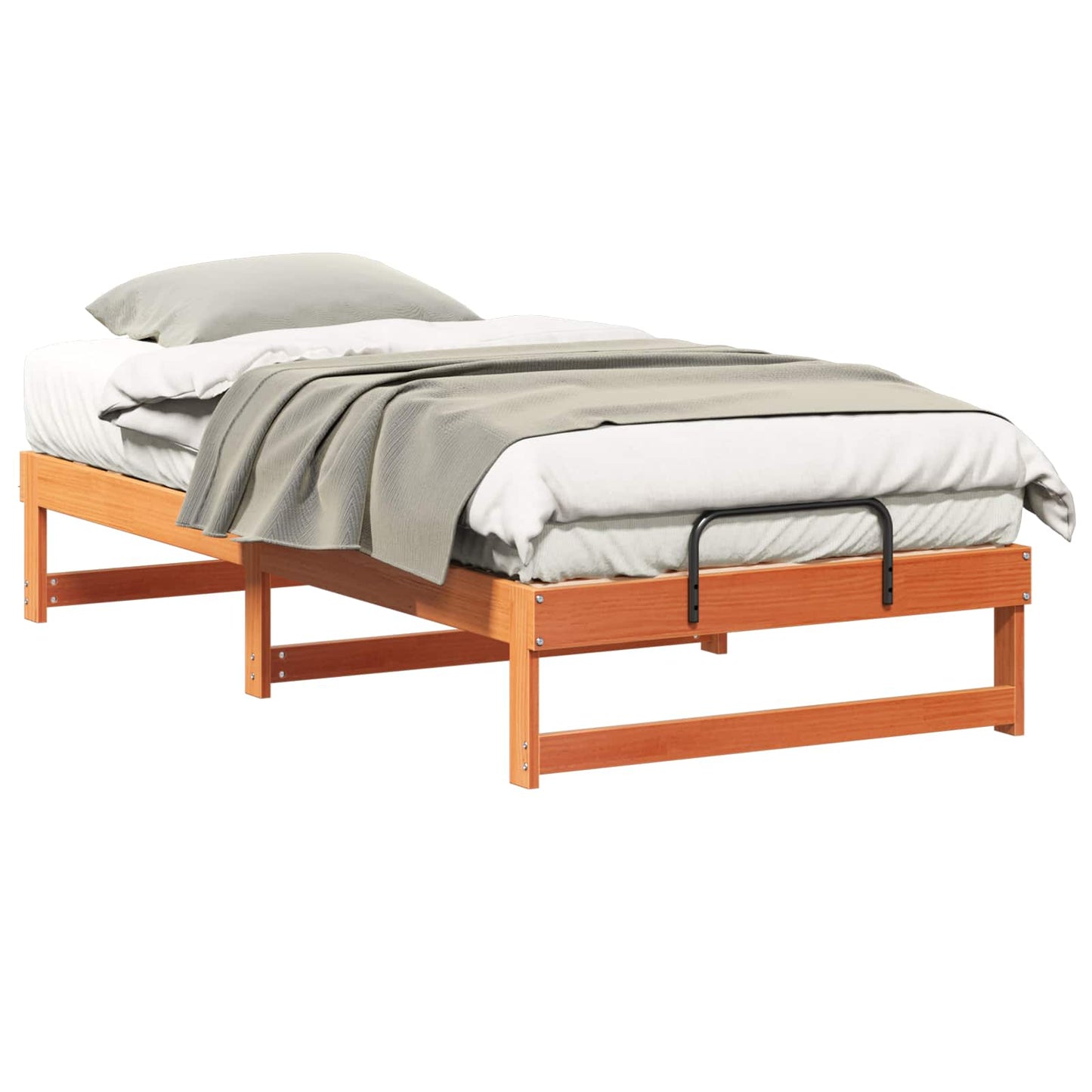 Bedframe Bruin 90 x 200 cm Massief grenenhout is nu te koop bij PeponiXL, paradijselijk wonen!