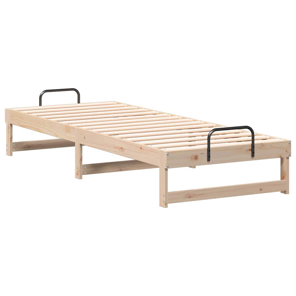 Bedframe Bruin 80 x 200 cm Massief grenenhout is nu te koop bij PeponiXL, paradijselijk wonen!