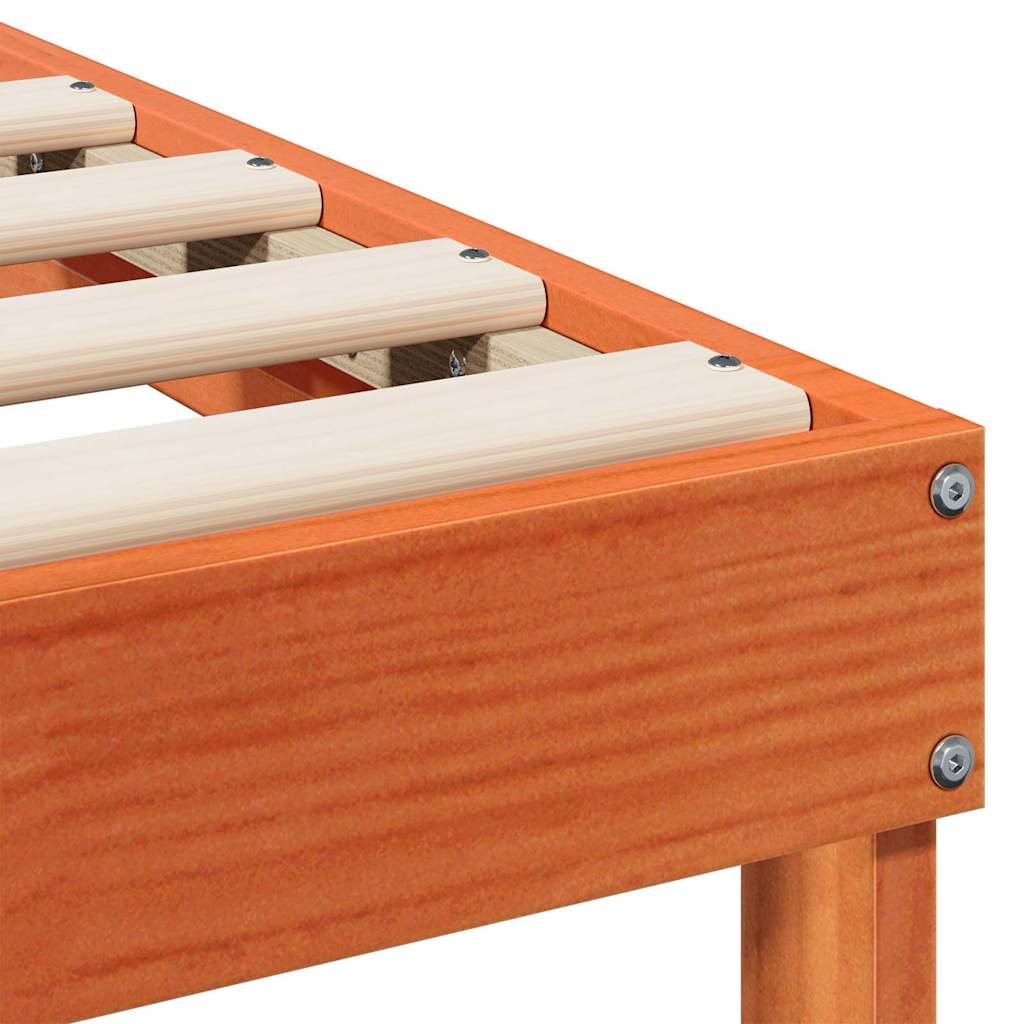 Bedframe Bruin 80 x 200 cm Massief grenenhout is nu te koop bij PeponiXL, paradijselijk wonen!