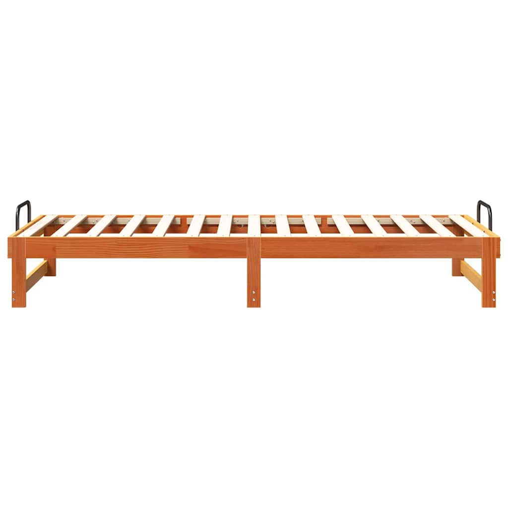 Bedframe Bruin 80 x 200 cm Massief grenenhout is nu te koop bij PeponiXL, paradijselijk wonen!