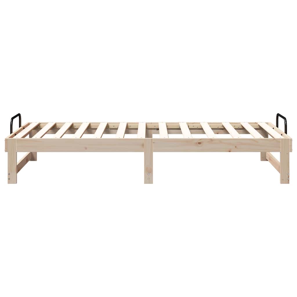 Bedframe Bruin 90 x 190 cm Massief grenenhout is nu te koop bij PeponiXL, paradijselijk wonen!