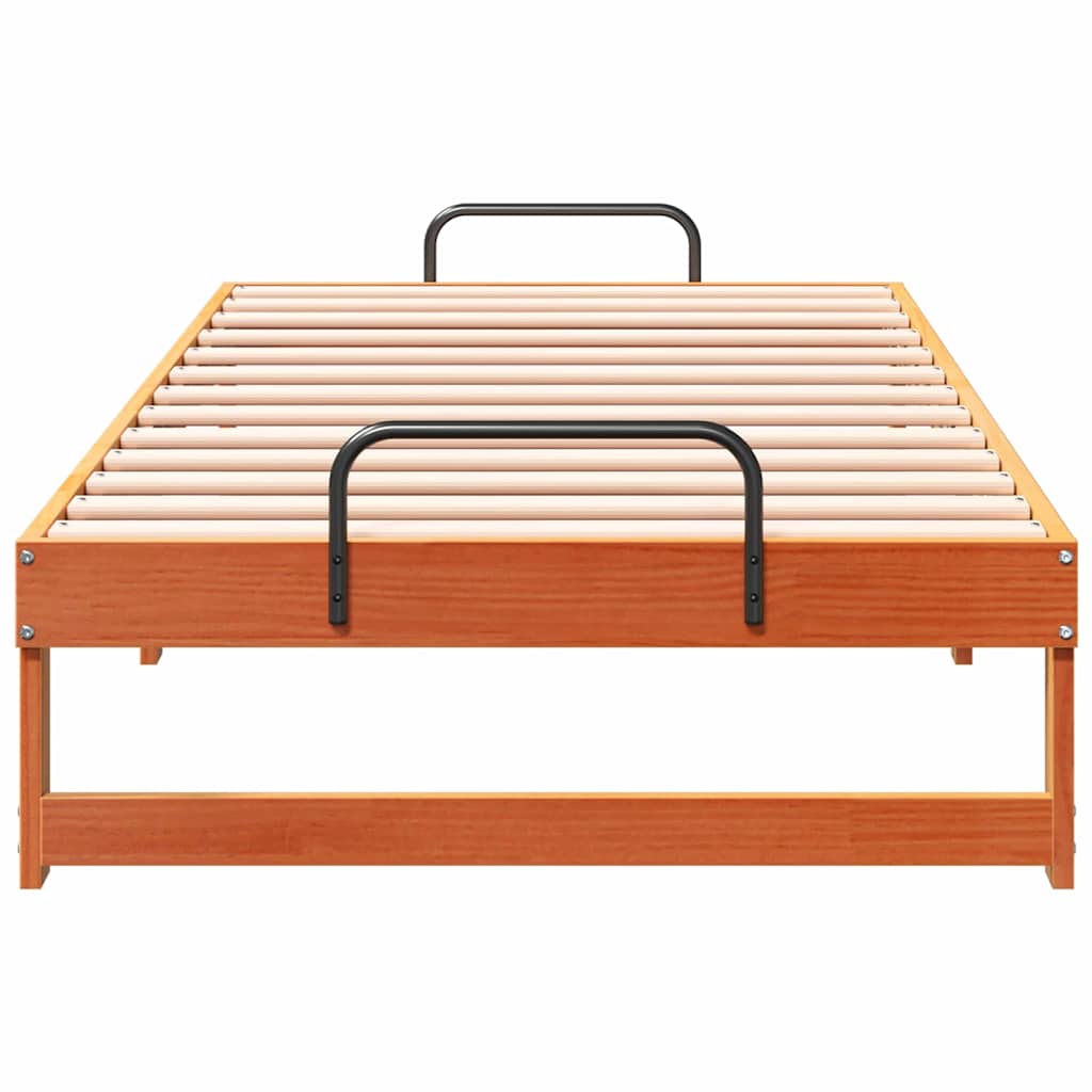 Bedframe Bruin 90 x 190 cm Massief grenenhout is nu te koop bij PeponiXL, paradijselijk wonen!