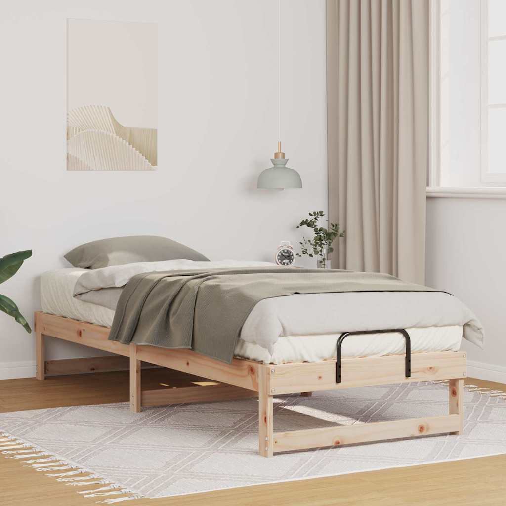Bedframe Bruin 80 x 210 cm Massief grenenhout is nu te koop bij PeponiXL, paradijselijk wonen!