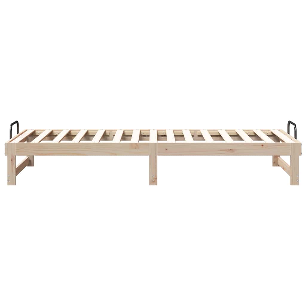 Bedframe Bruin 80 x 210 cm Massief grenenhout is nu te koop bij PeponiXL, paradijselijk wonen!