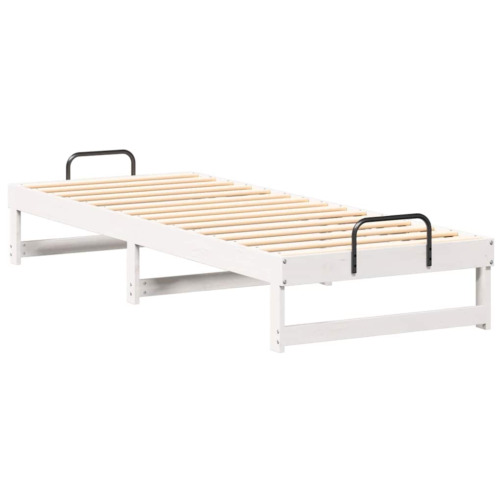 Bedframe Wit 80 x 210 cm Massief grenenhout is nu te koop bij PeponiXL, paradijselijk wonen!