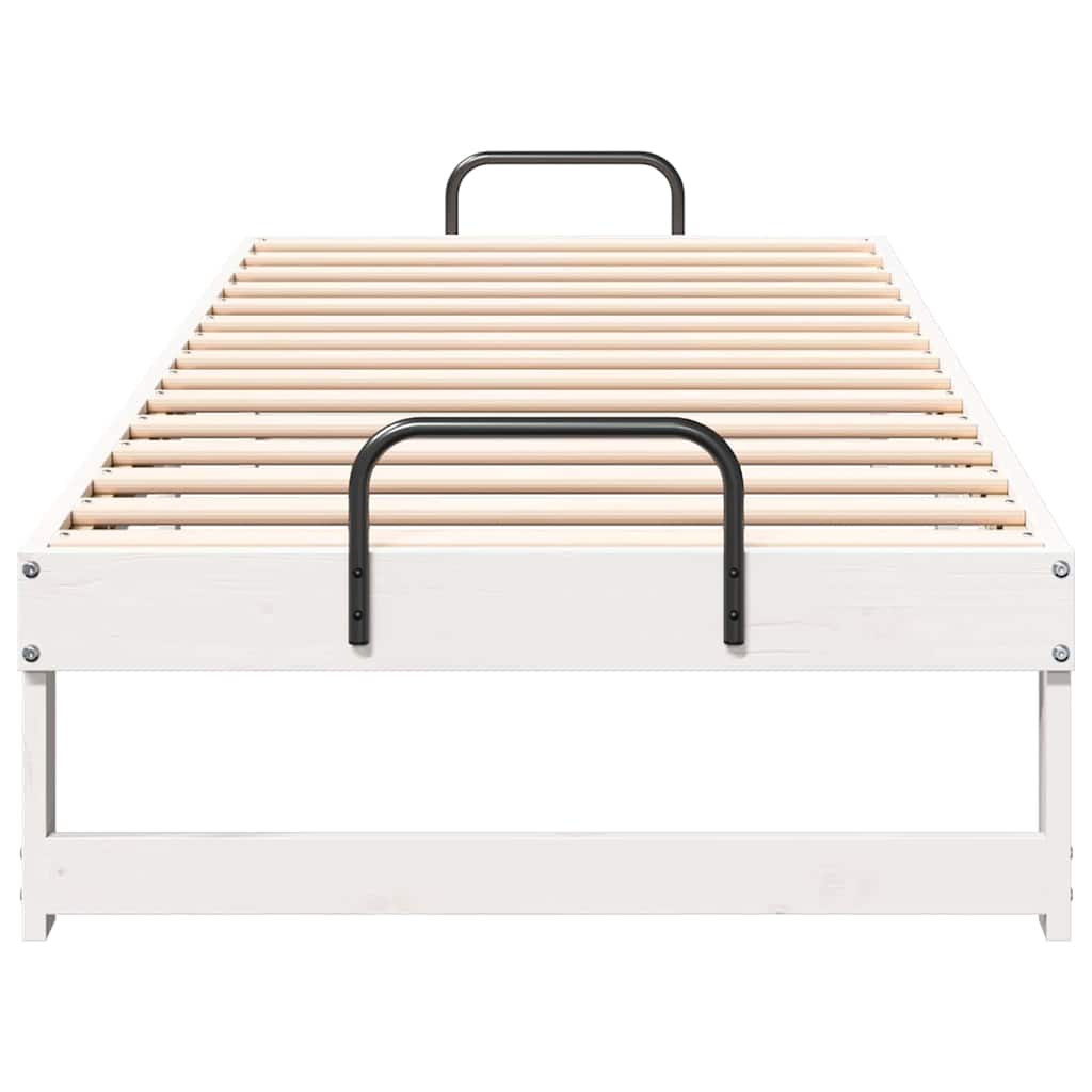 Bedframe Wit 80 x 210 cm Massief grenenhout is nu te koop bij PeponiXL, paradijselijk wonen!