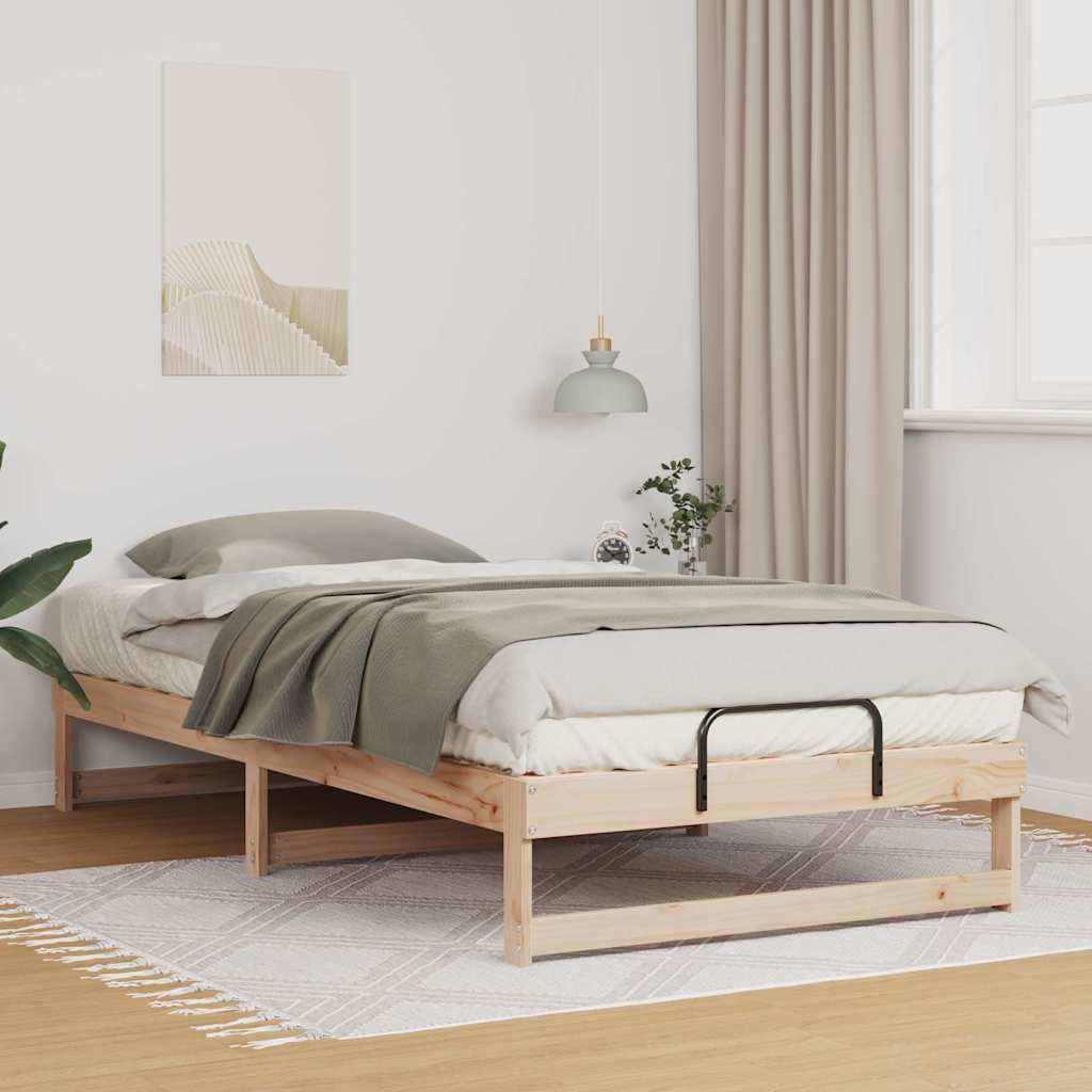 Bedframe Bruin 100 x 210 cm Massief grenenhout is nu te koop bij PeponiXL, paradijselijk wonen!
