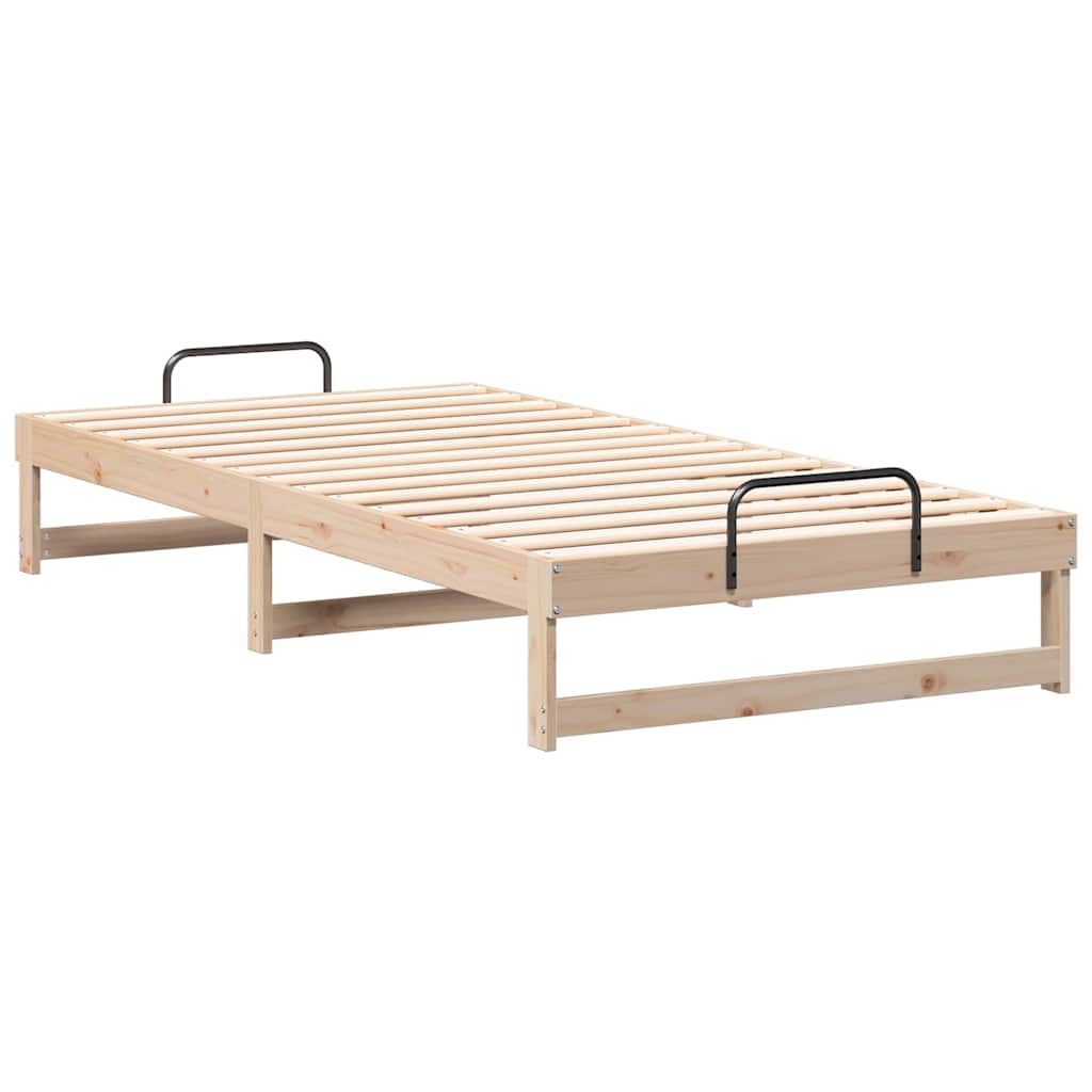 Bedframe Bruin 100 x 210 cm Massief grenenhout is nu te koop bij PeponiXL, paradijselijk wonen!