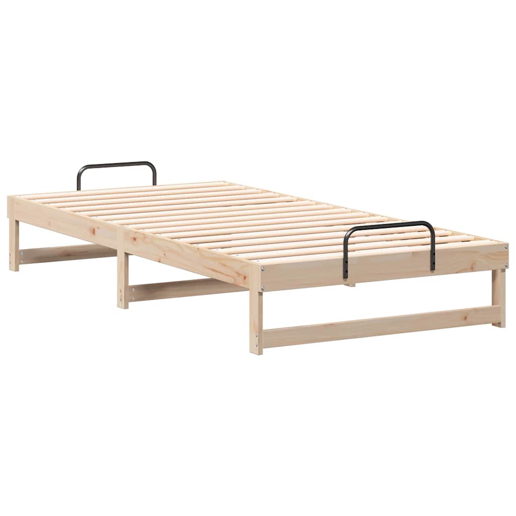 Bedframe Bruin 100 x 210 cm Massief grenenhout is nu te koop bij PeponiXL, paradijselijk wonen!