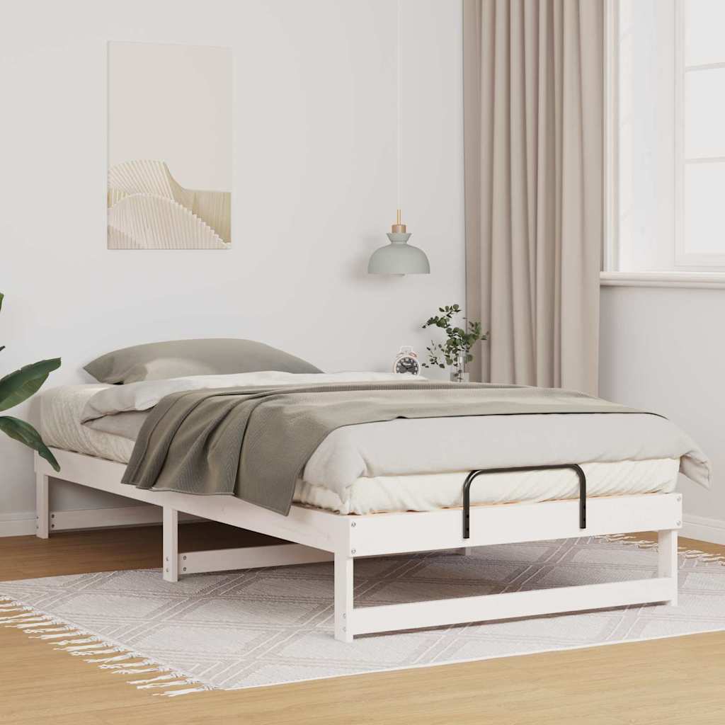 Bedframe Wit 100 x 210 cm Massief grenenhout is nu te koop bij PeponiXL, paradijselijk wonen!