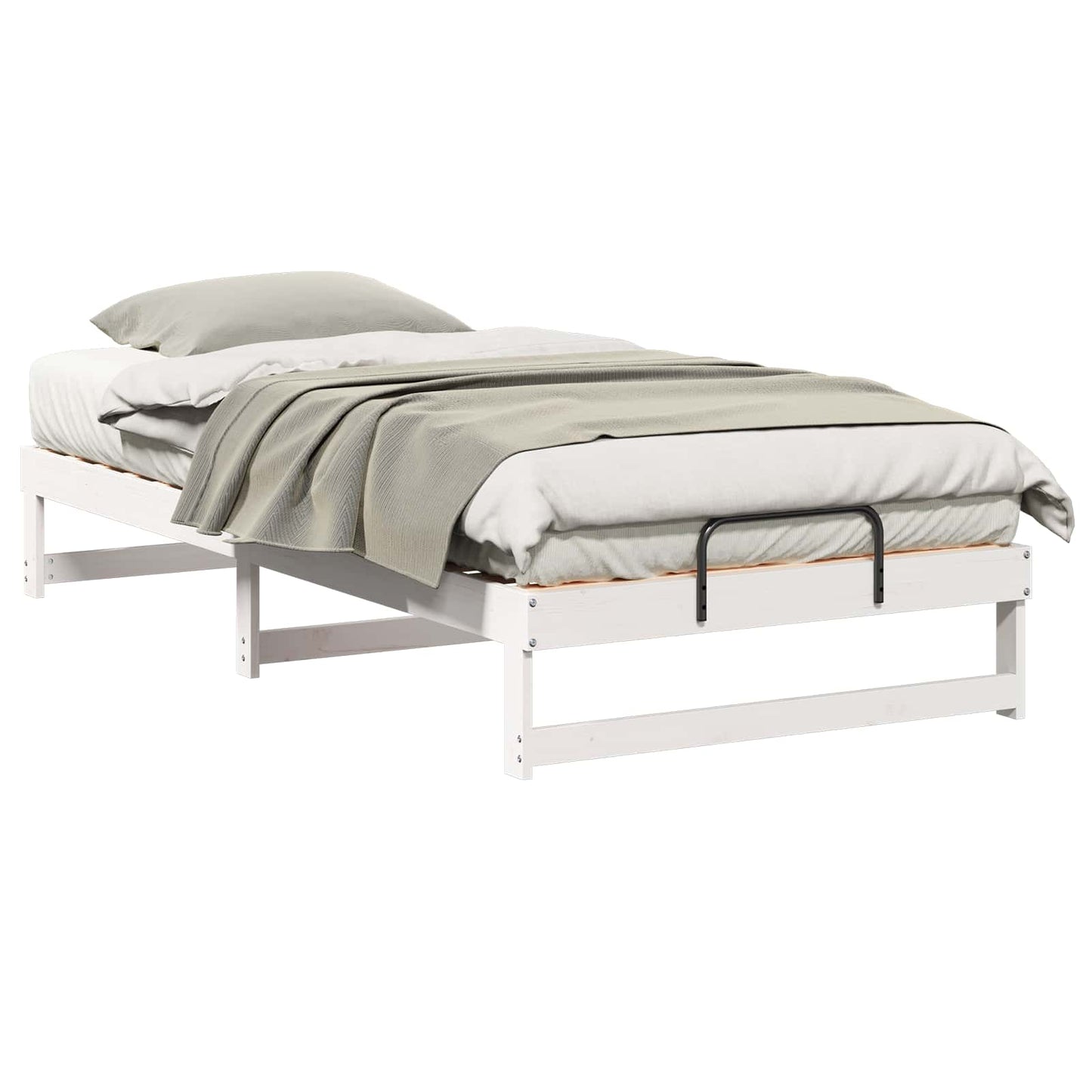 Bedframe Wit 100 x 210 cm Massief grenenhout is nu te koop bij PeponiXL, paradijselijk wonen!