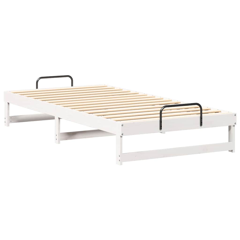 Bedframe Wit 100 x 210 cm Massief grenenhout is nu te koop bij PeponiXL, paradijselijk wonen!