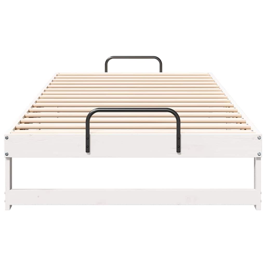 Bedframe Wit 100 x 210 cm Massief grenenhout is nu te koop bij PeponiXL, paradijselijk wonen!