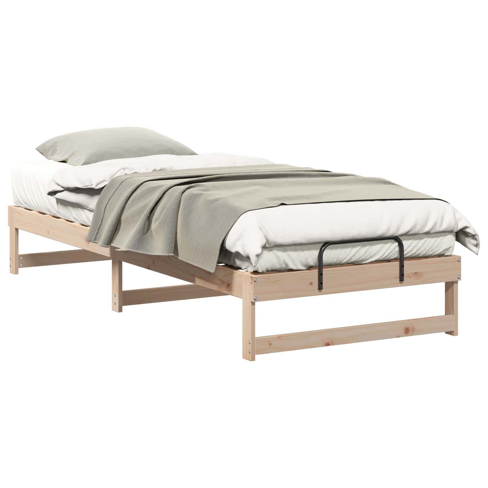 Bedframe Bruin 80 x 220 cm Massief grenenhout is nu te koop bij PeponiXL, paradijselijk wonen!