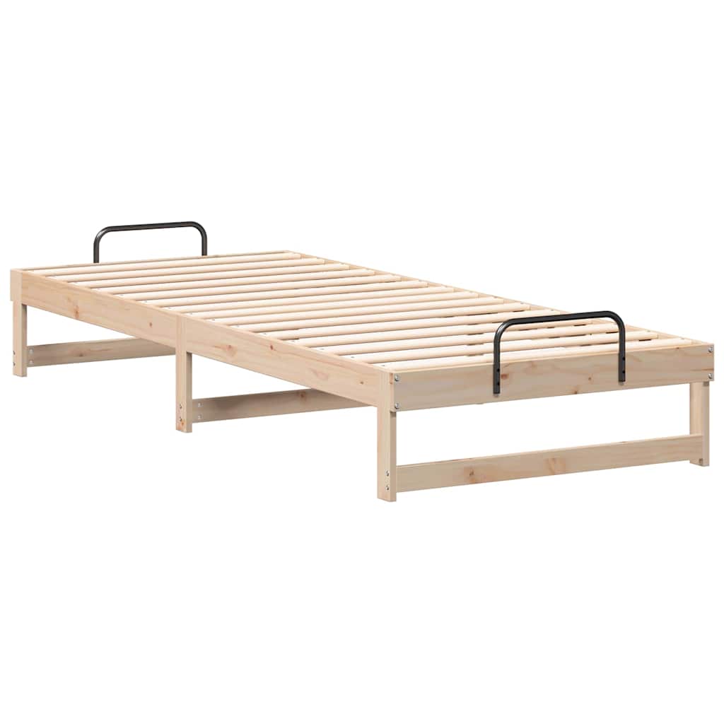 Bedframe Bruin 80 x 220 cm Massief grenenhout is nu te koop bij PeponiXL, paradijselijk wonen!