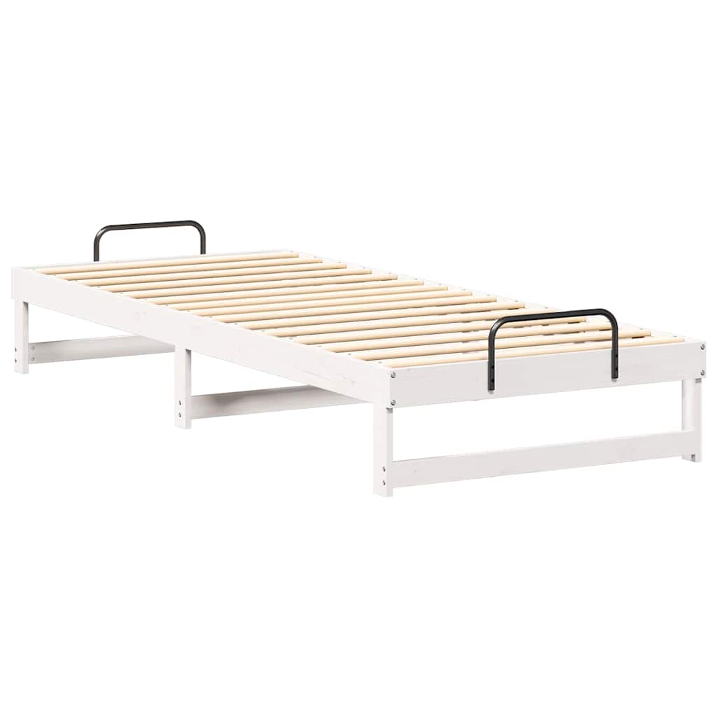 Bedframe Wit 80 x 220 cm Massief grenenhout is nu te koop bij PeponiXL, paradijselijk wonen!
