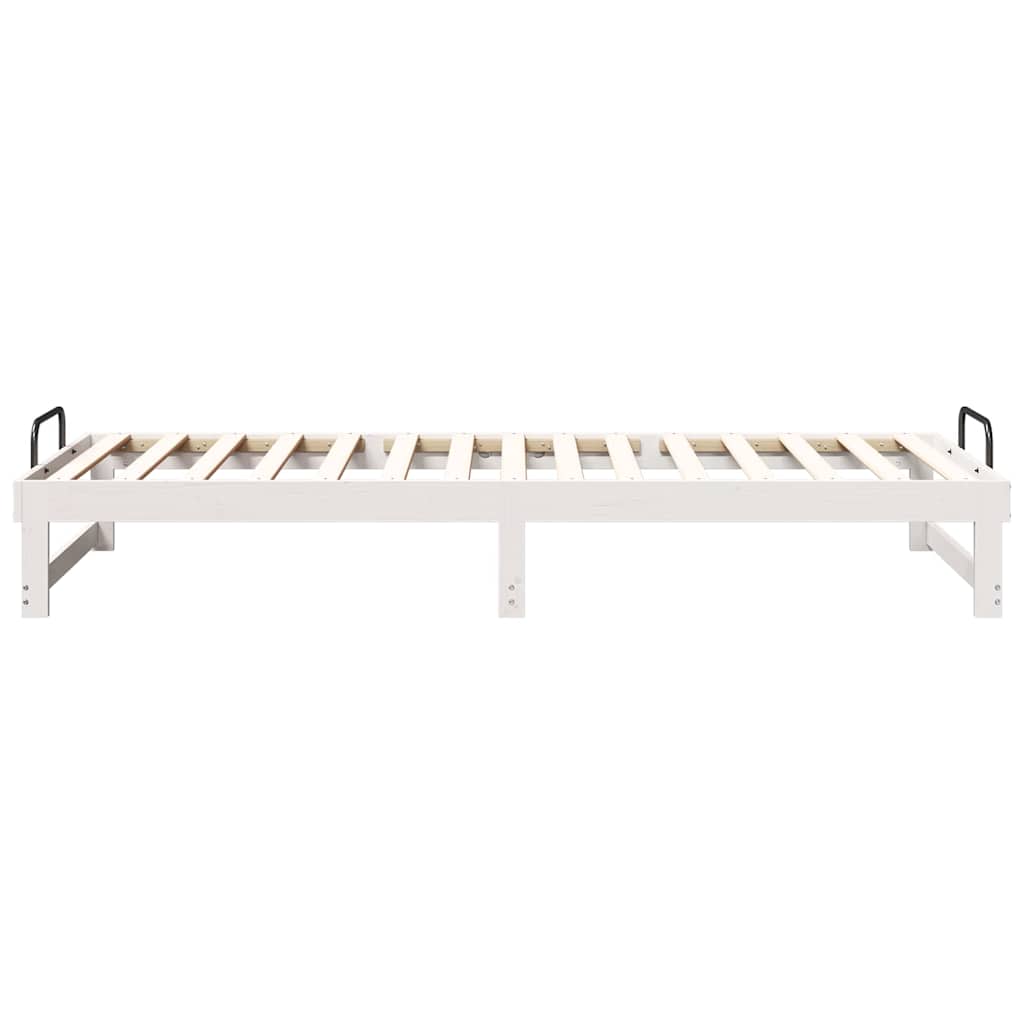 Bedframe Wit 80 x 220 cm Massief grenenhout is nu te koop bij PeponiXL, paradijselijk wonen!