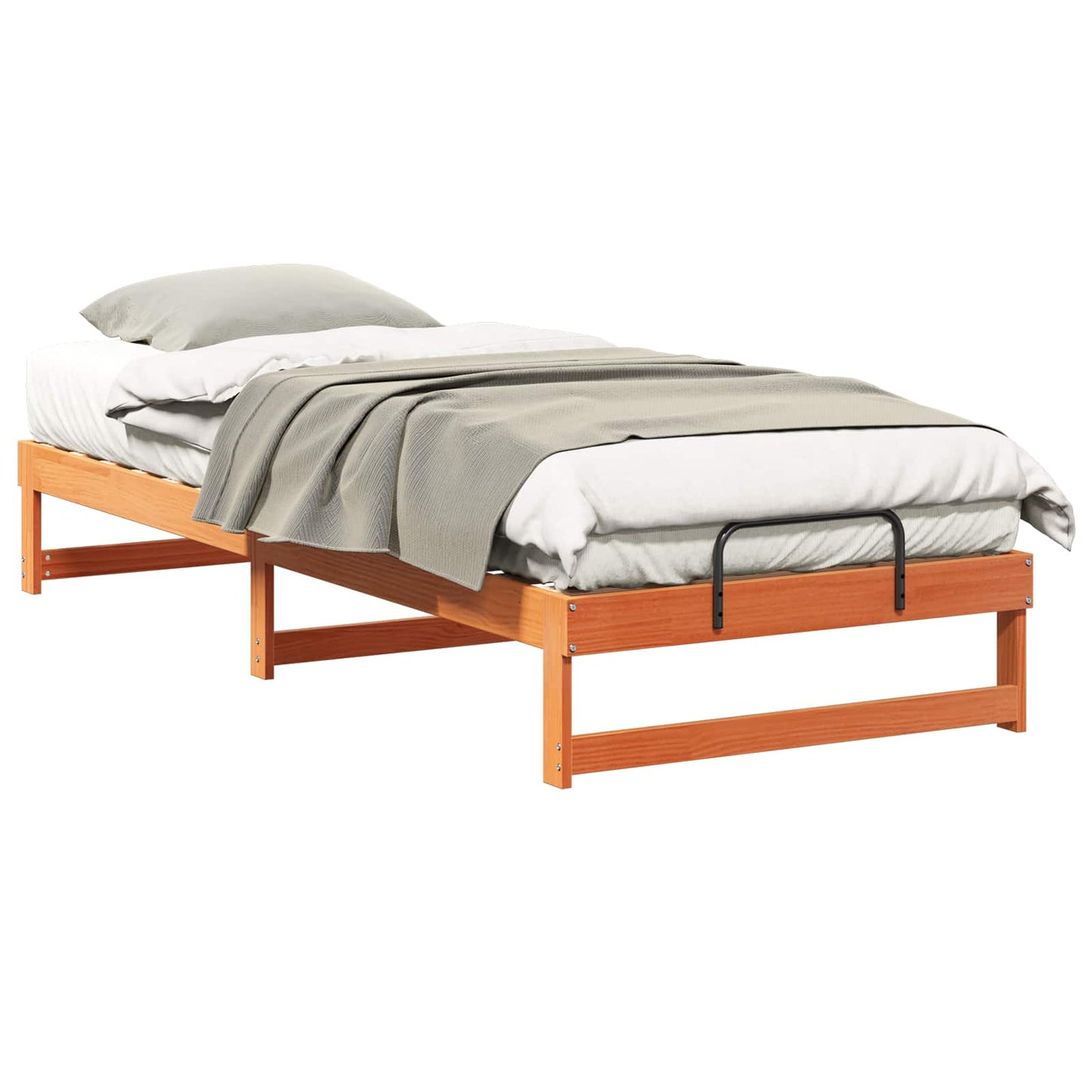 Bedframe Bruin 90 x 220 cm Massief grenenhout is nu te koop bij PeponiXL, paradijselijk wonen!