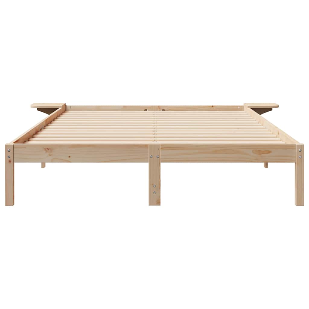Bedframe met Zijtafels Naturel 160 x 210 cm Massief grenenhout is nu te koop bij PeponiXL, paradijselijk wonen!