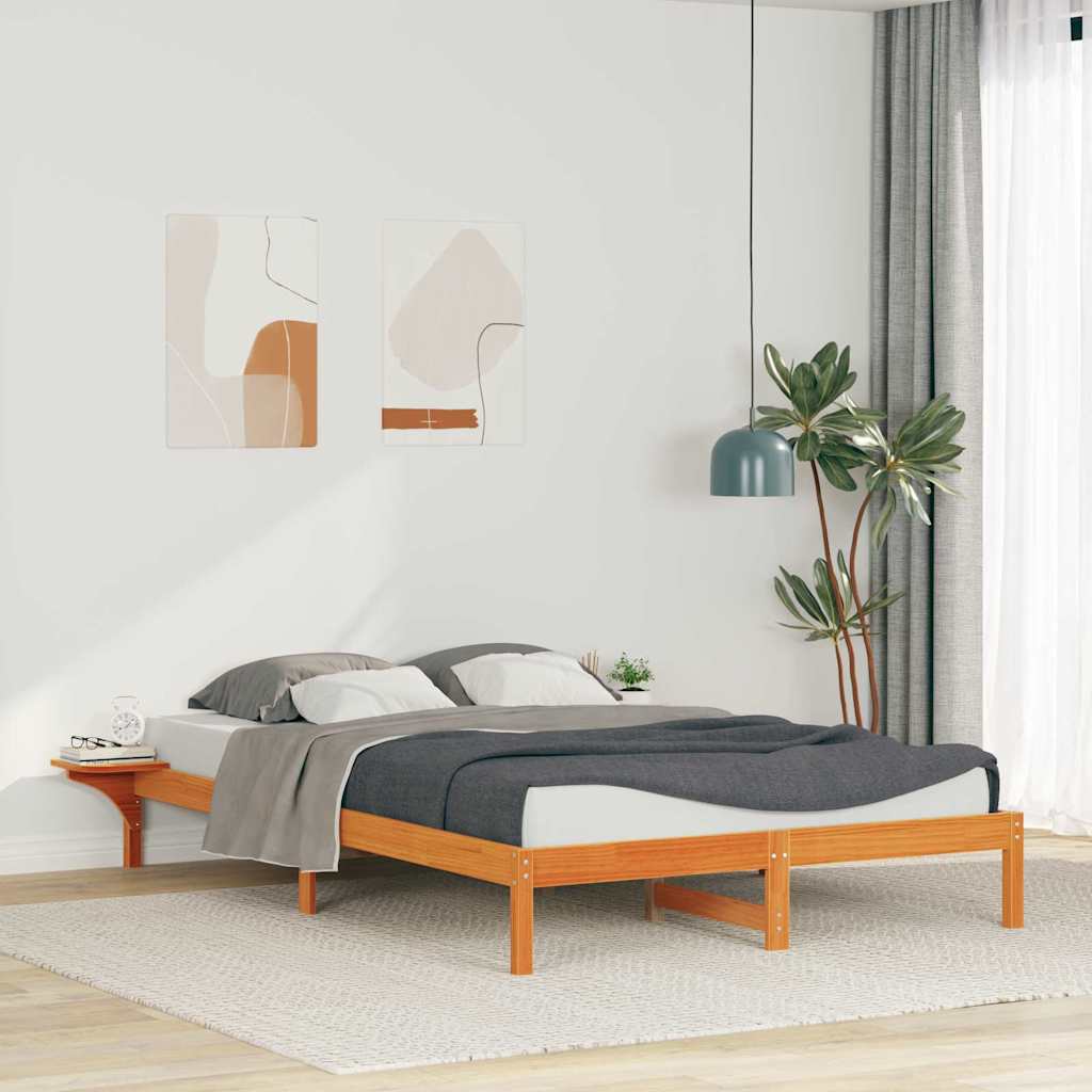 Bedframe met Zijtafels Wasbruin 160 x 210 cm Massief grenenhout is nu te koop bij PeponiXL, paradijselijk wonen!
