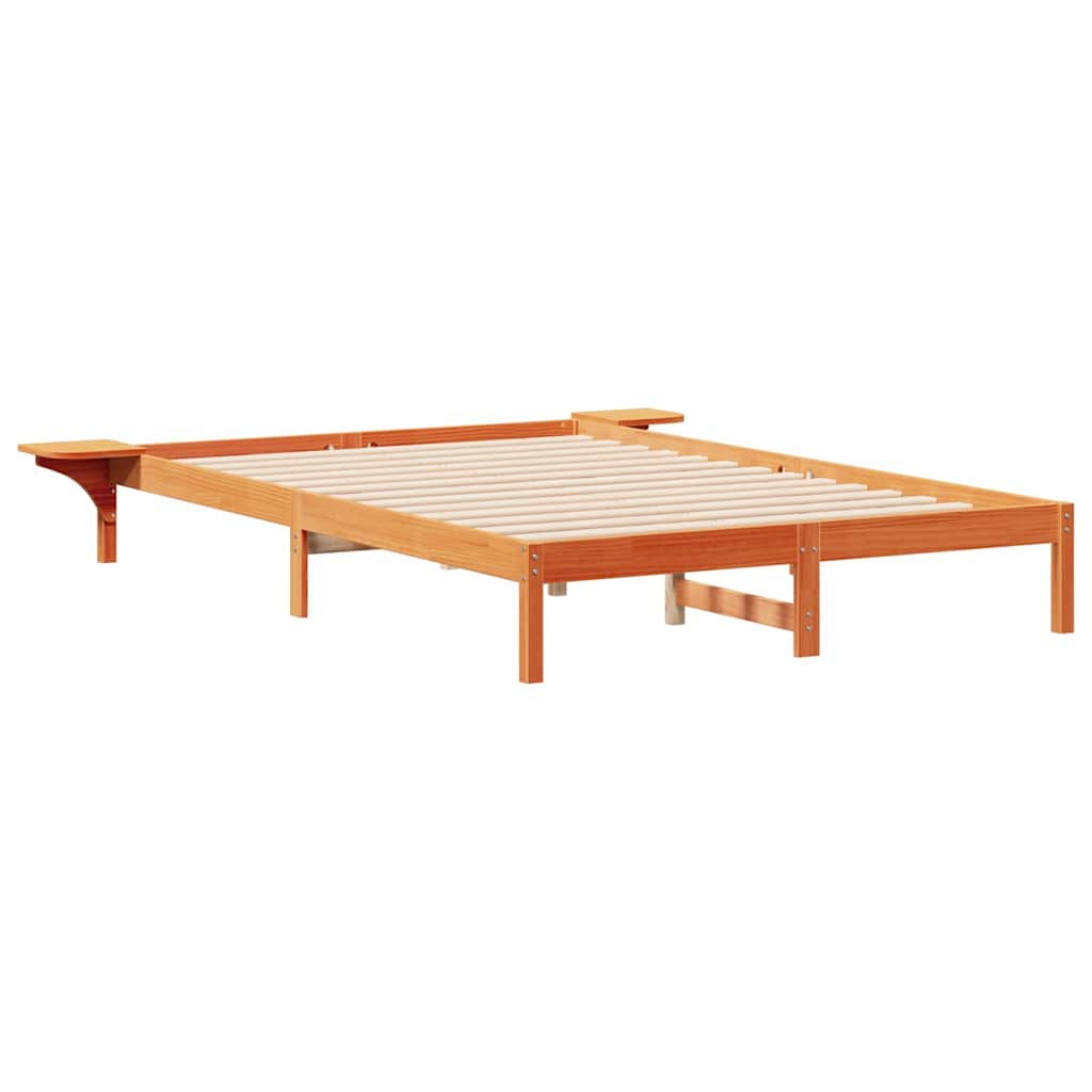 Bedframe met Zijtafels Wasbruin 160 x 210 cm Massief grenenhout is nu te koop bij PeponiXL, paradijselijk wonen!