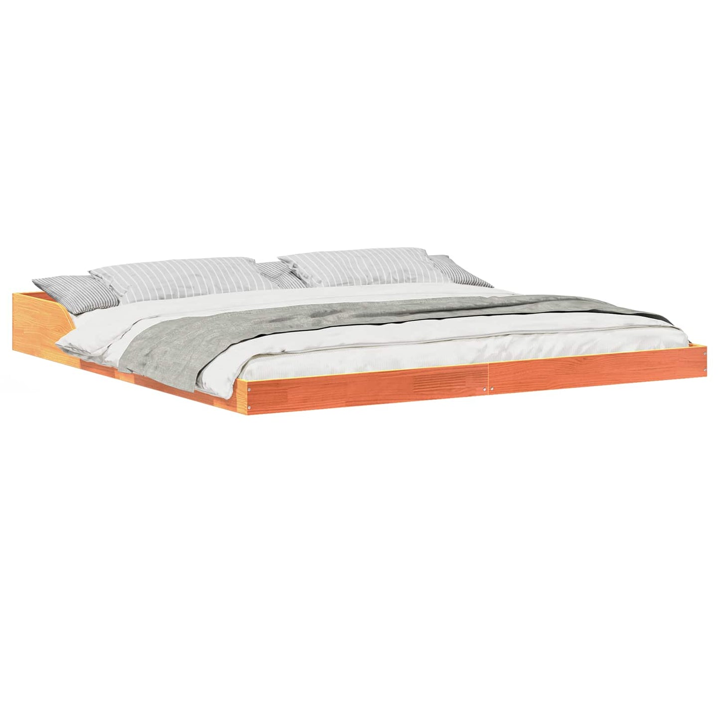 Bedframe Wasbruin 200 x 200 cm Massief grenenhout is nu te koop bij PeponiXL, paradijselijk wonen!