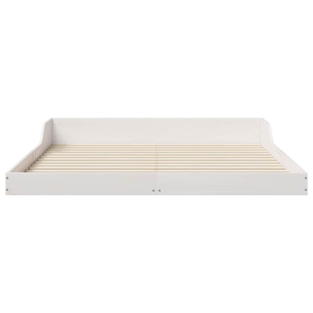 Bedframe Wit 160 x 200 cm Massief grenenhout is nu te koop bij PeponiXL, paradijselijk wonen!