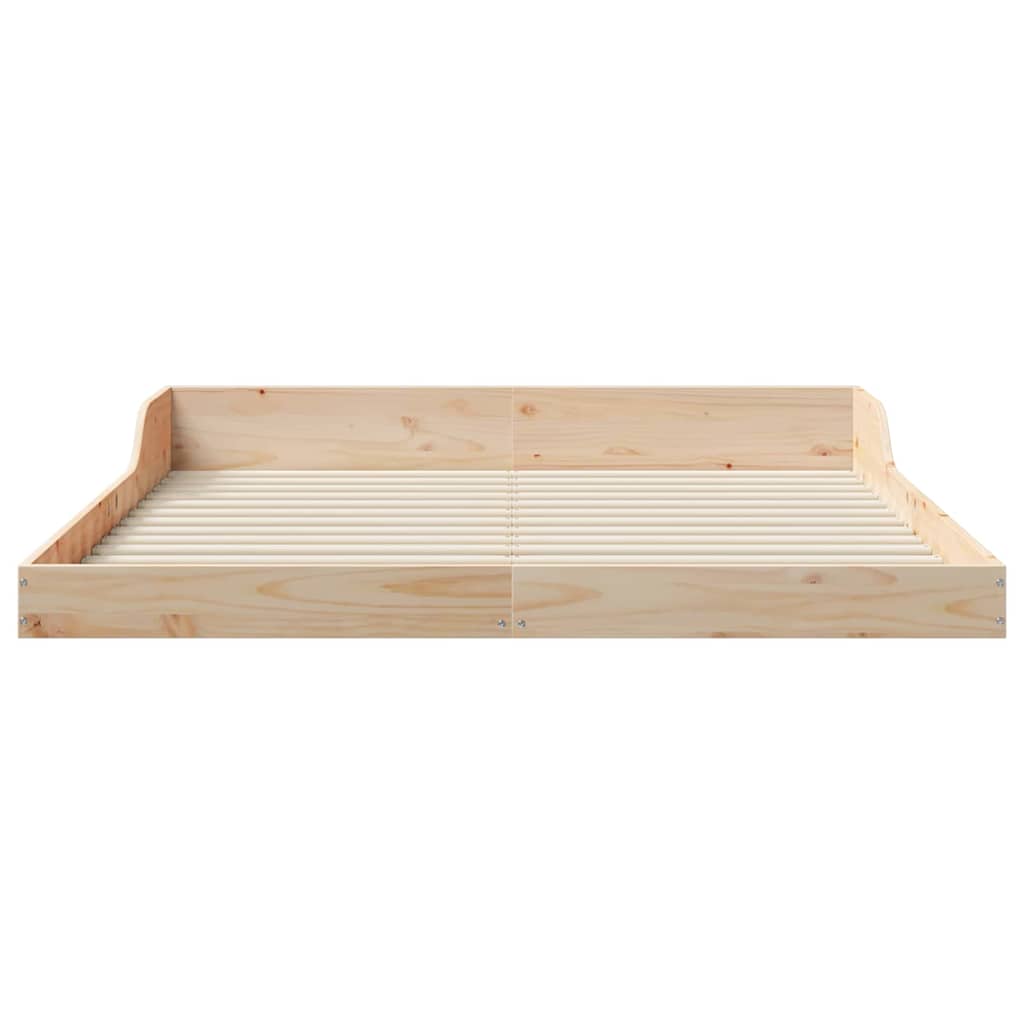 Bedframe Bruin 150 x 200 cm Massief grenenhout is nu te koop bij PeponiXL, paradijselijk wonen!