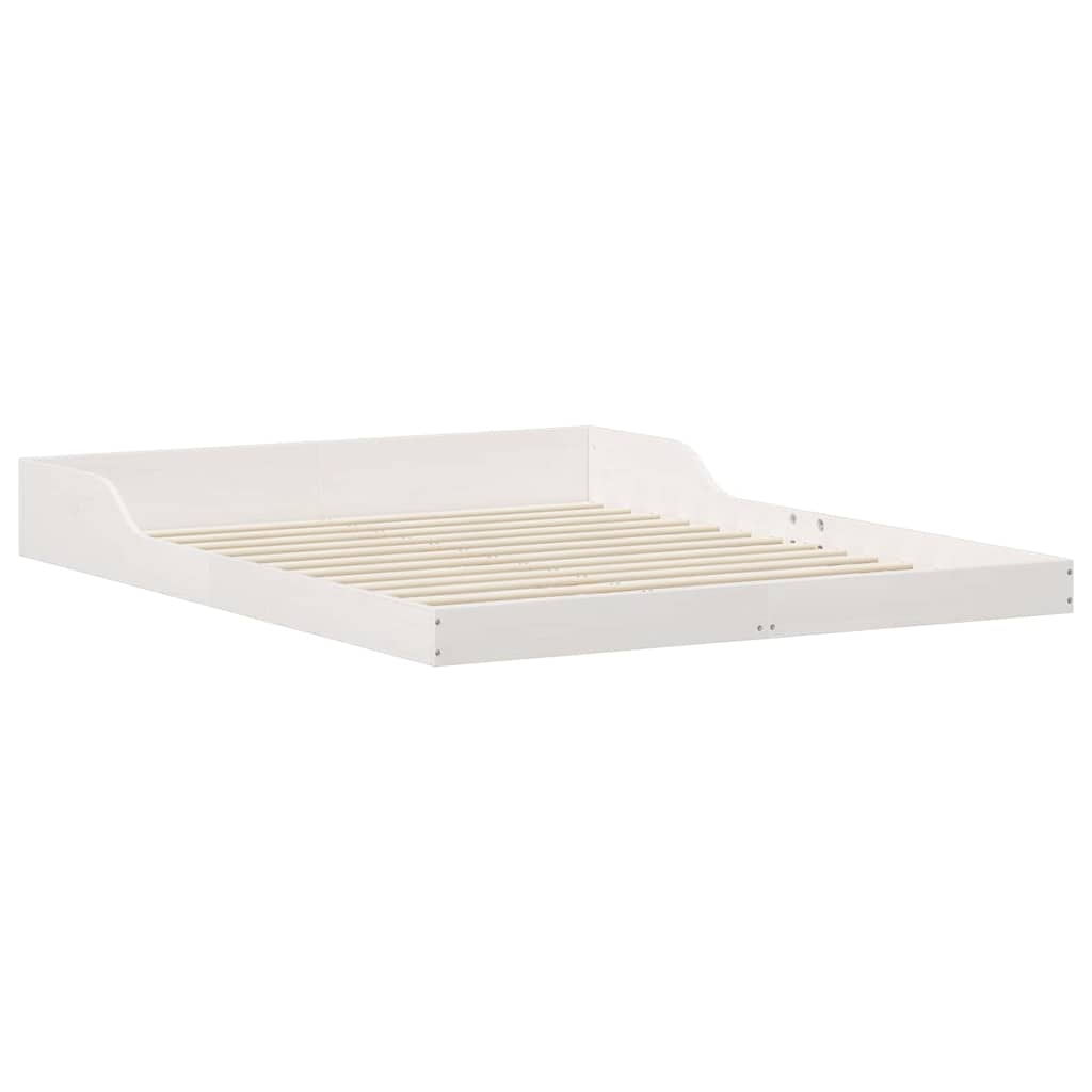 Bedframe Wit 150 x 200 cm Massief grenenhout is nu te koop bij PeponiXL, paradijselijk wonen!